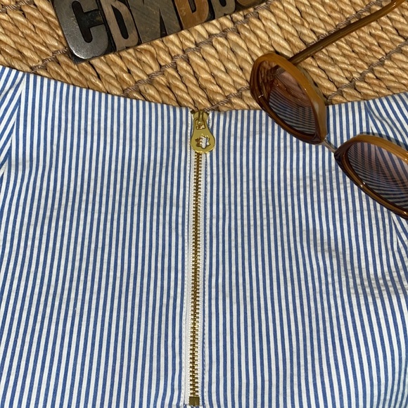 🌺DRAPER JAMES ‘Sarabeth’ Seersucker Mini Skirt - Picture 7 of 8